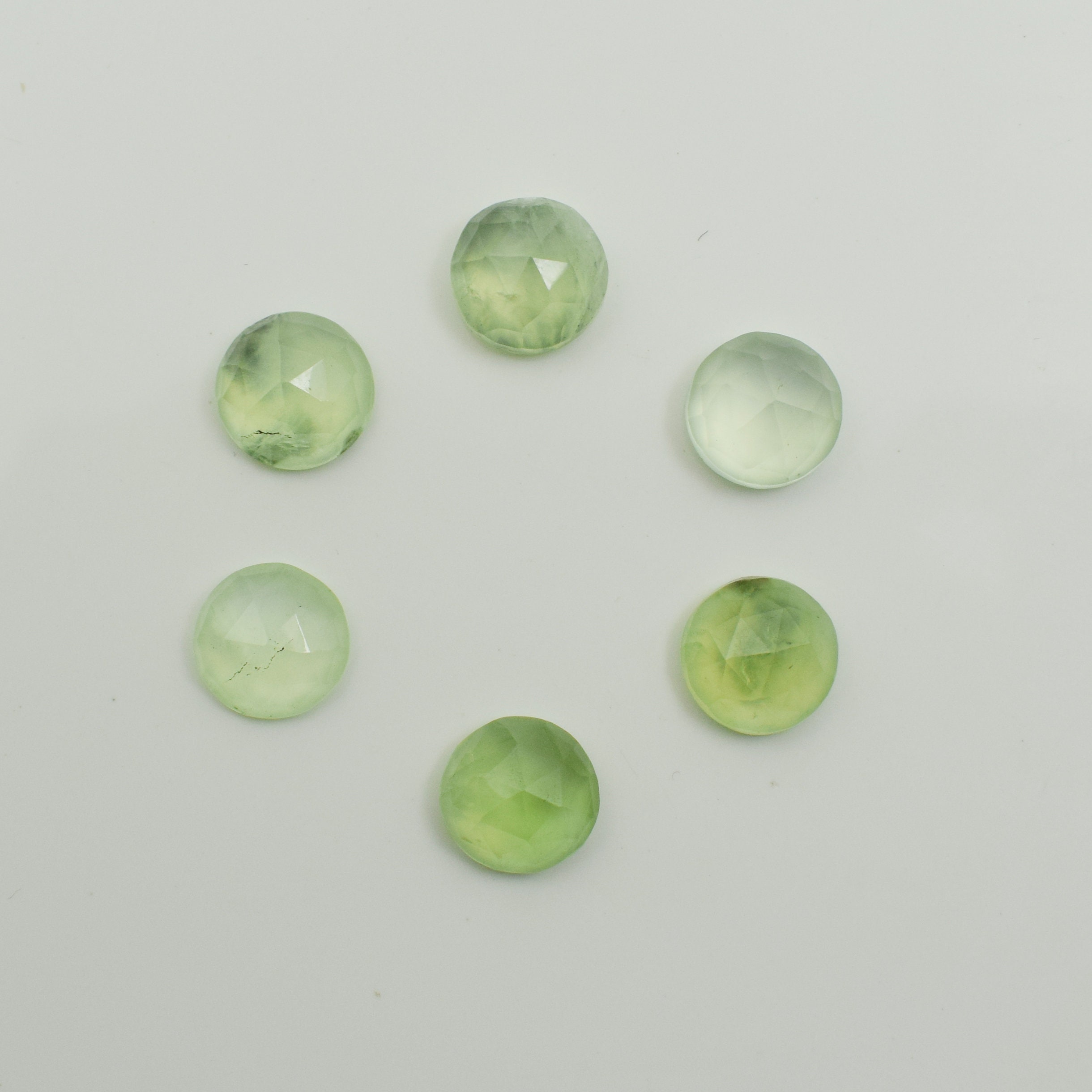Natural Prehnite Faceted Round Shape Calibrated Gemstone For Jewelry Making 8-25mm Polished Wholesale Gemstone All Sizes Available Natural Prehnite Faceted Round Shape Calibrated Gemstone For Jewelry Making 8-25mm Polished Wholesale Gemstone All Sizes Available