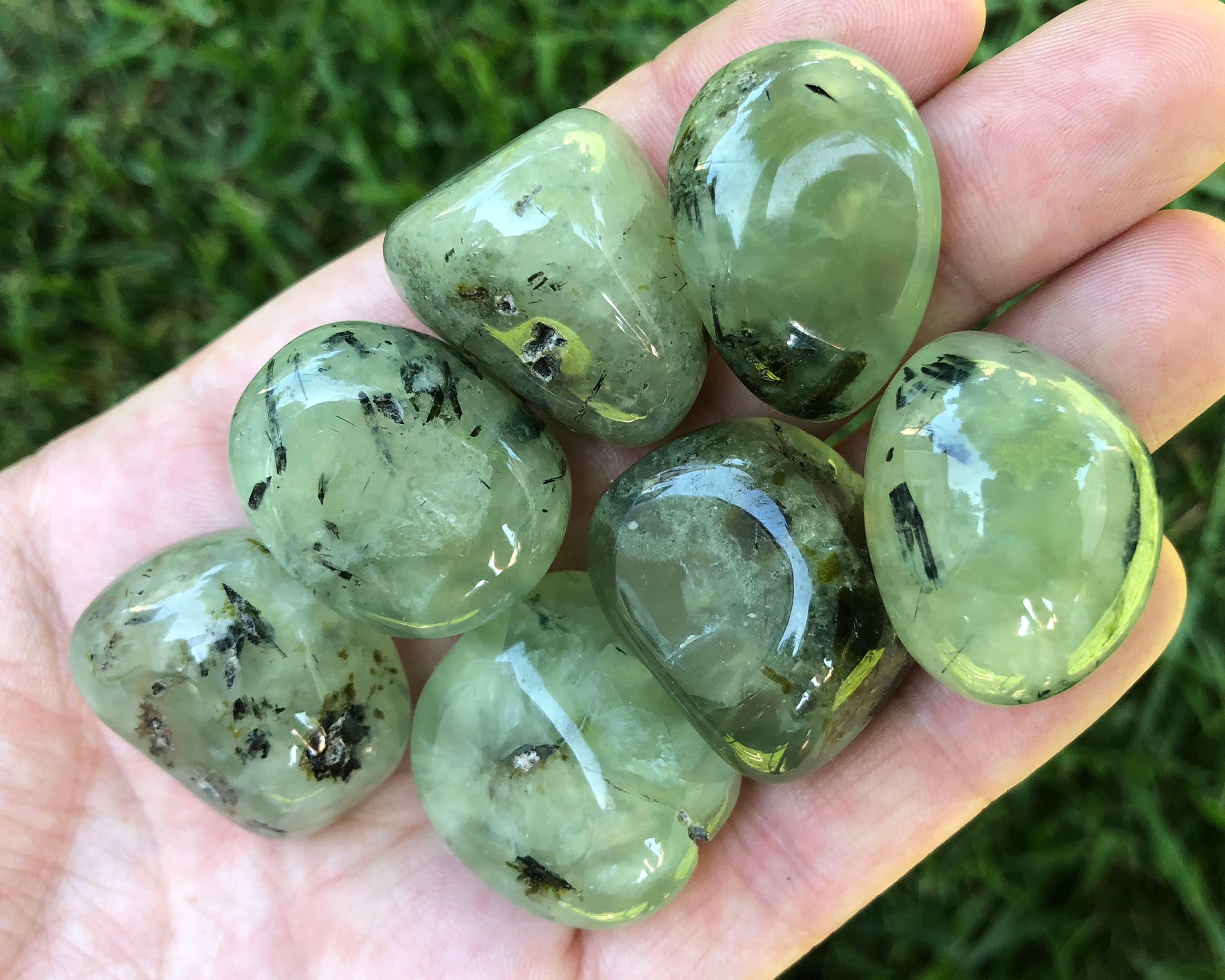 1/4 Pound Prehnite & Epidote Tumbled Stones Quarter Lb, Bulk Lot, High Quality Tumbles, Bright Green Prehnite Stone, Prehnite Crystal Decor 1/4 Pound Prehnite & Epidote Tumbled Stones Quarter Lb, Bulk Lot, High Quality Tumbles, Bright Green Prehnite Stone, Prehnite Crystal Decor