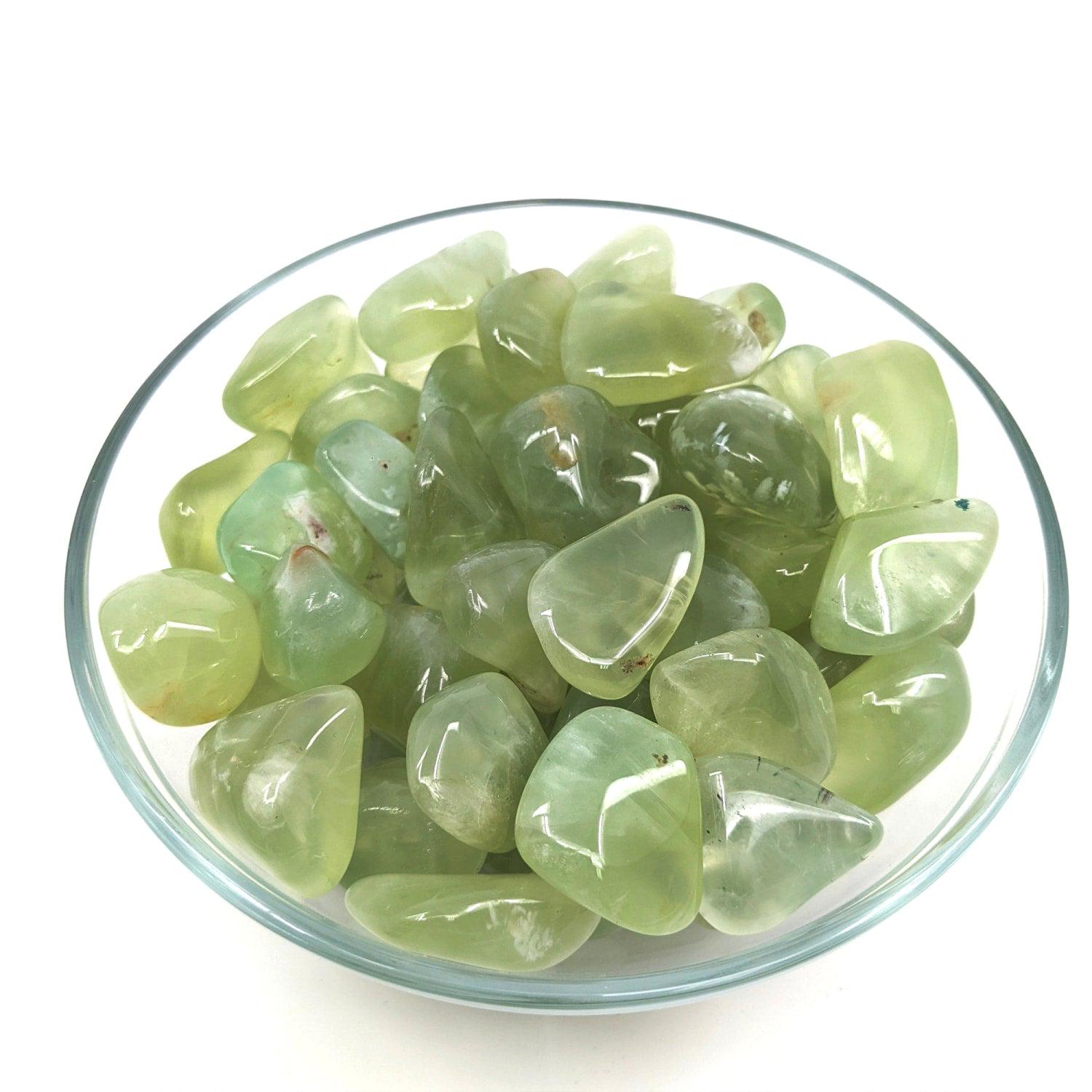 1 Prehnite Grade Aa Tumbled #sk6323 1 Prehnite Grade Aa Tumbled #sk6323