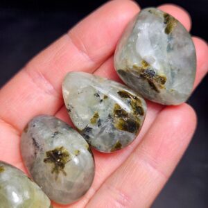 Prehnite And Epidote Crystal, Tumbled Stone - Prehnite Crystal