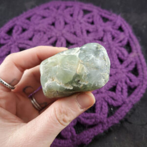 Prehnite with Epidote Botryoidal Lightly Tumbled Polished Crystal Stones Crystals Mali