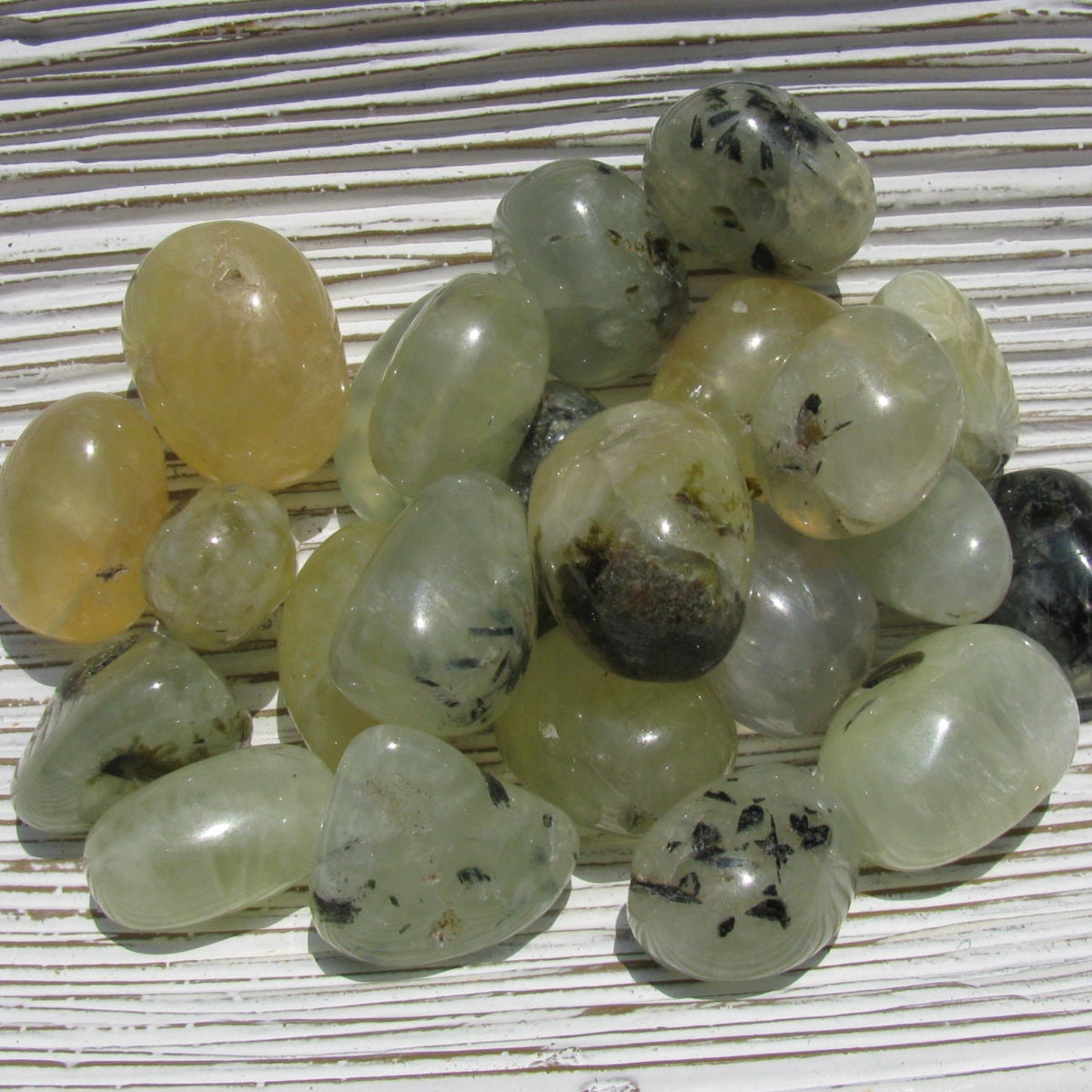 Prehnite - Epidote - Tumbled Prehnite - Tumbled Stones - Prehnite And Epidote - Healing Stone -calming Stone -protection Stone -heart Chakra Prehnite - Epidote - Tumbled Prehnite - Tumbled Stones - Prehnite And Epidote - Healing Stone -calming Stone -protection Stone -heart Chakra