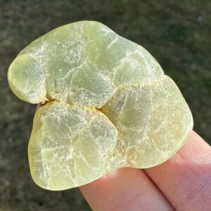 Green Prehnite Epidote Crystal Cluster: Semi Tumbled Libra Gift #1