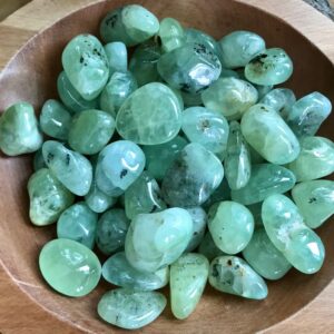Green Prehnite Tumbled Stone , Natural Gemstone Crystal Specimen Green Prehnite Tumbled Stone , Natural Gemstone Crystal Specimen