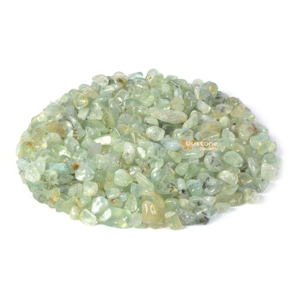 Natural Prehnite Chips Crushed Tumbled Stone Crystal Healing Embellishments 100 Grams