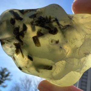 Semi Tumbled Prehnite And Epidote, Prehnite Crystal Cluster, Mineral Specimen #6