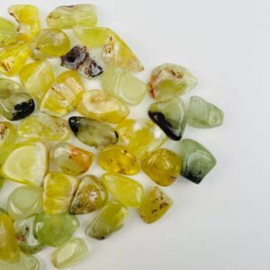 Tumbled Prehnite Stone – Green Crystals, DIY Jewelry, Fairy Garden