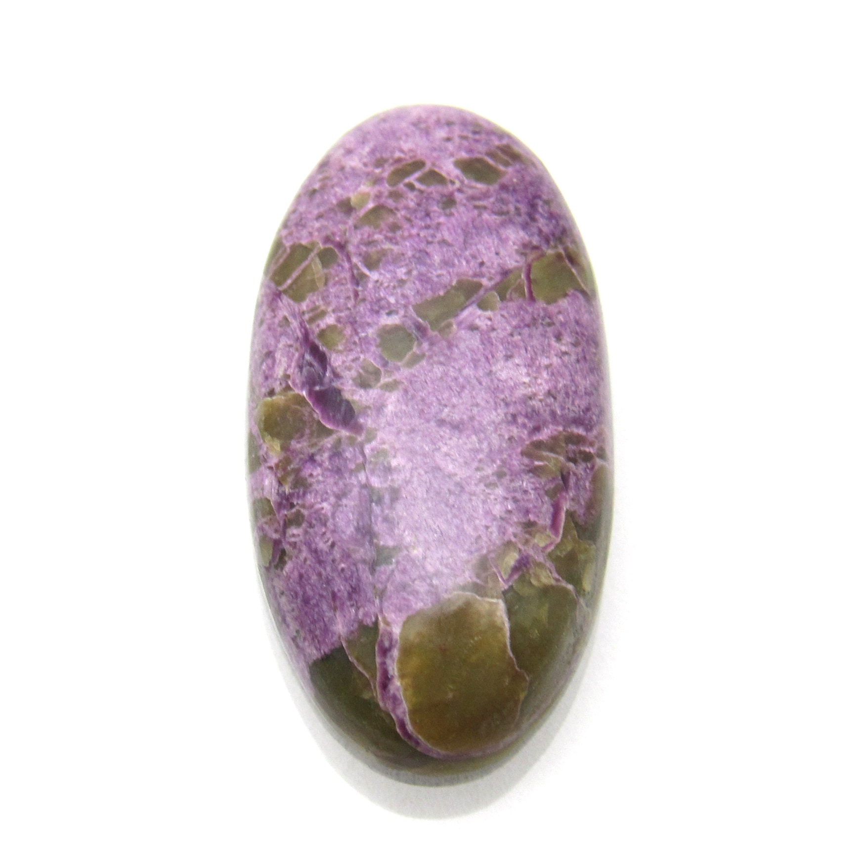 14.735 Carats Stitchtite Cabochon Oval Handmade Designer Purpurite Purple Cab For Use In Jewelry Pendant One Of A Kind Rare Unique Unusual