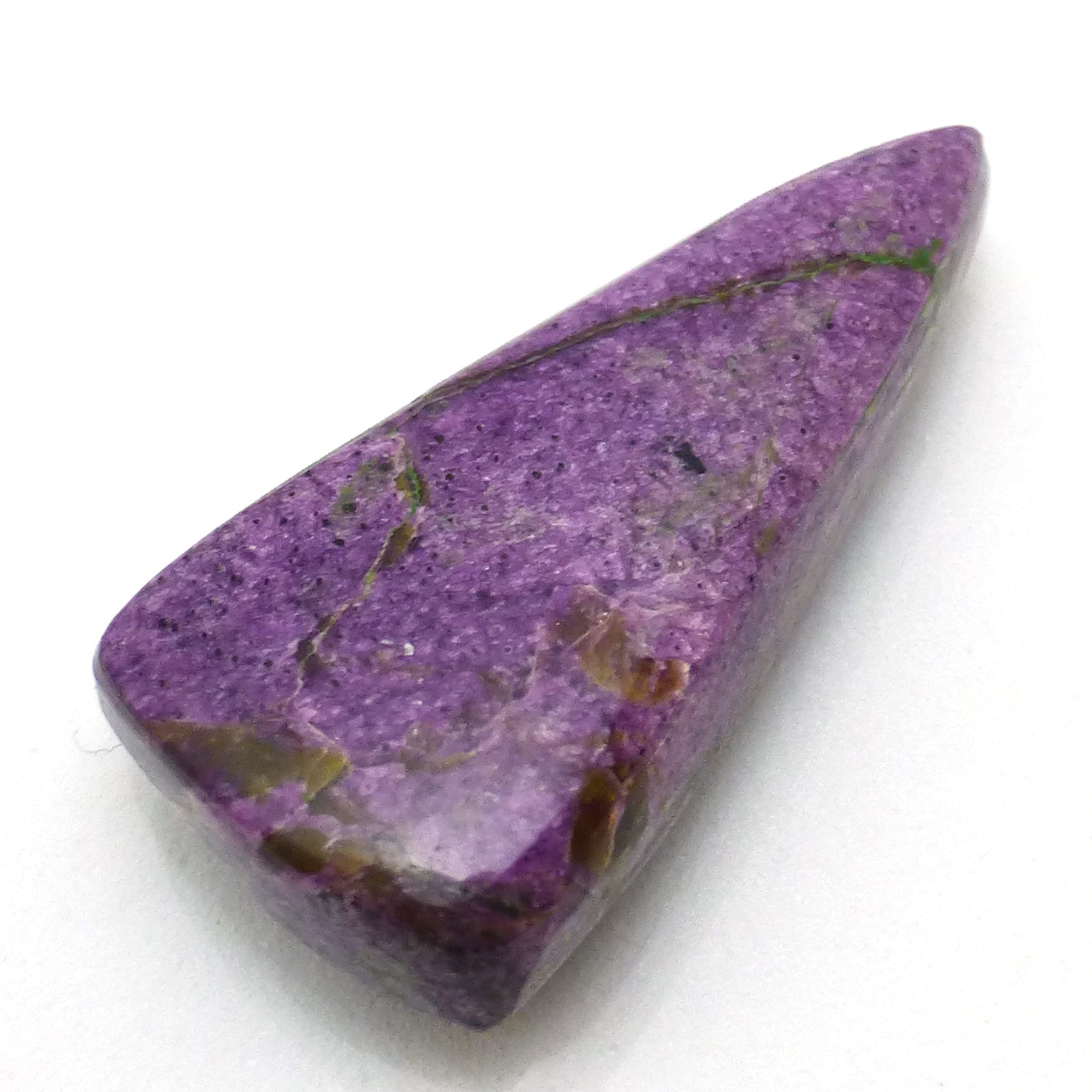 9.565 Carats Stitchtite Cabochon Triangle Handmade Designer Purpurite Purple Cab To Use In Jewelry Pendant One Of A Kind Rare Unique Unusual