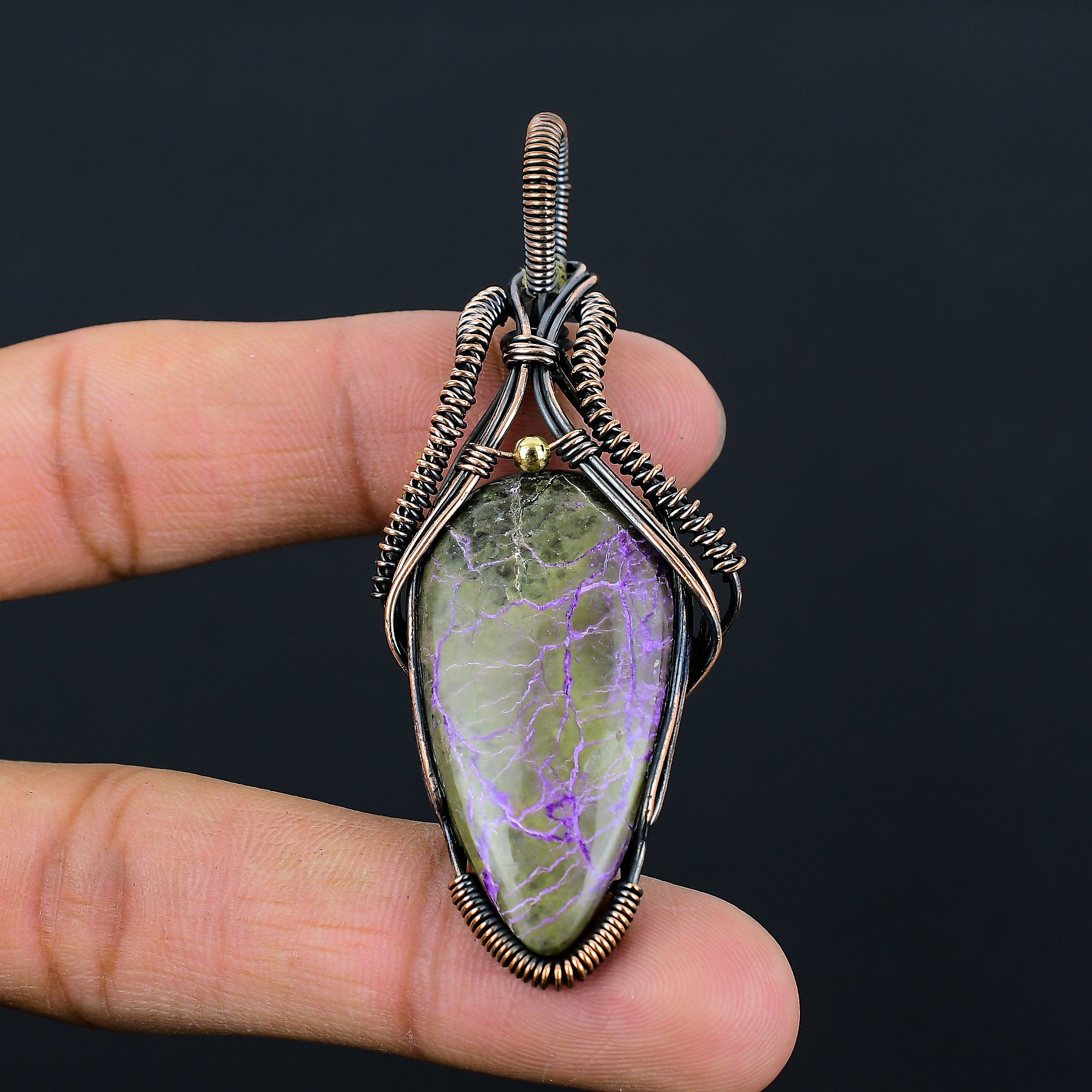 Purpurite Pendant Copper Wire Wrapped Pendant Purpurite Gemstone Pendant Copper Jewelry Handmade Pendant Purpurite Jewelry Birthday Gifts Purpurite Pendant Copper Wire Wrapped Pendant Purpurite Gemstone Pendant Copper Jewelry Handmade Pendant Purpurite Jewelry Birthday Gifts