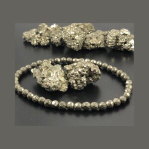 Dainty 4mm Pyrite Bracelet, Wealth Abundance Crystal Dainty 4mm Pyrite Bracelet, Wealth Abundance Crystal