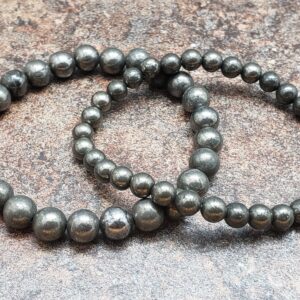 Pyrite Bracelet, Gemstone Bracelet, 7 Inch Pyrite Bracelet, Gemstone Bracelet, 7 Inch