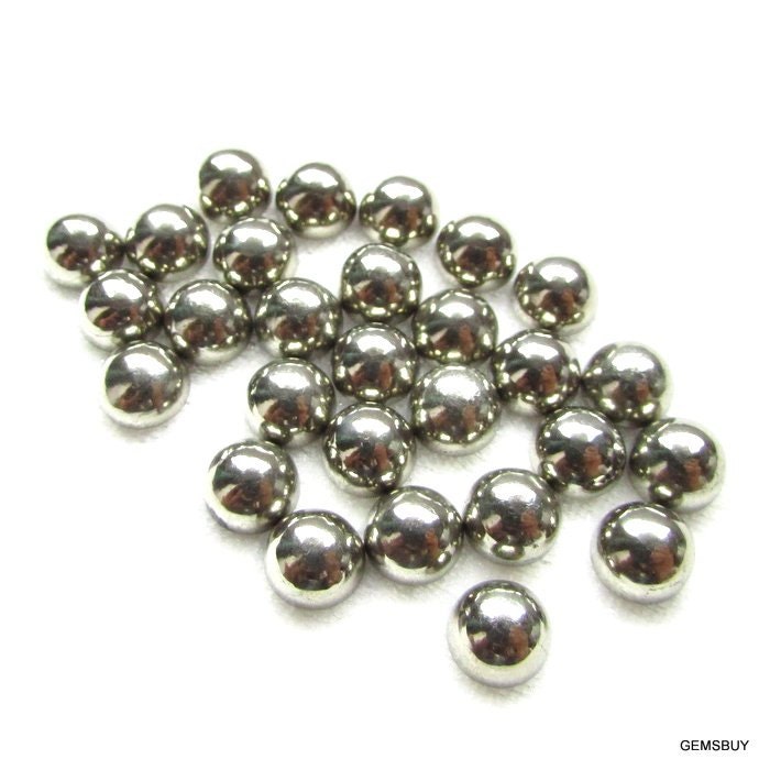 5 Golden Pyrite Cabochons: 8mm Round Gemstones