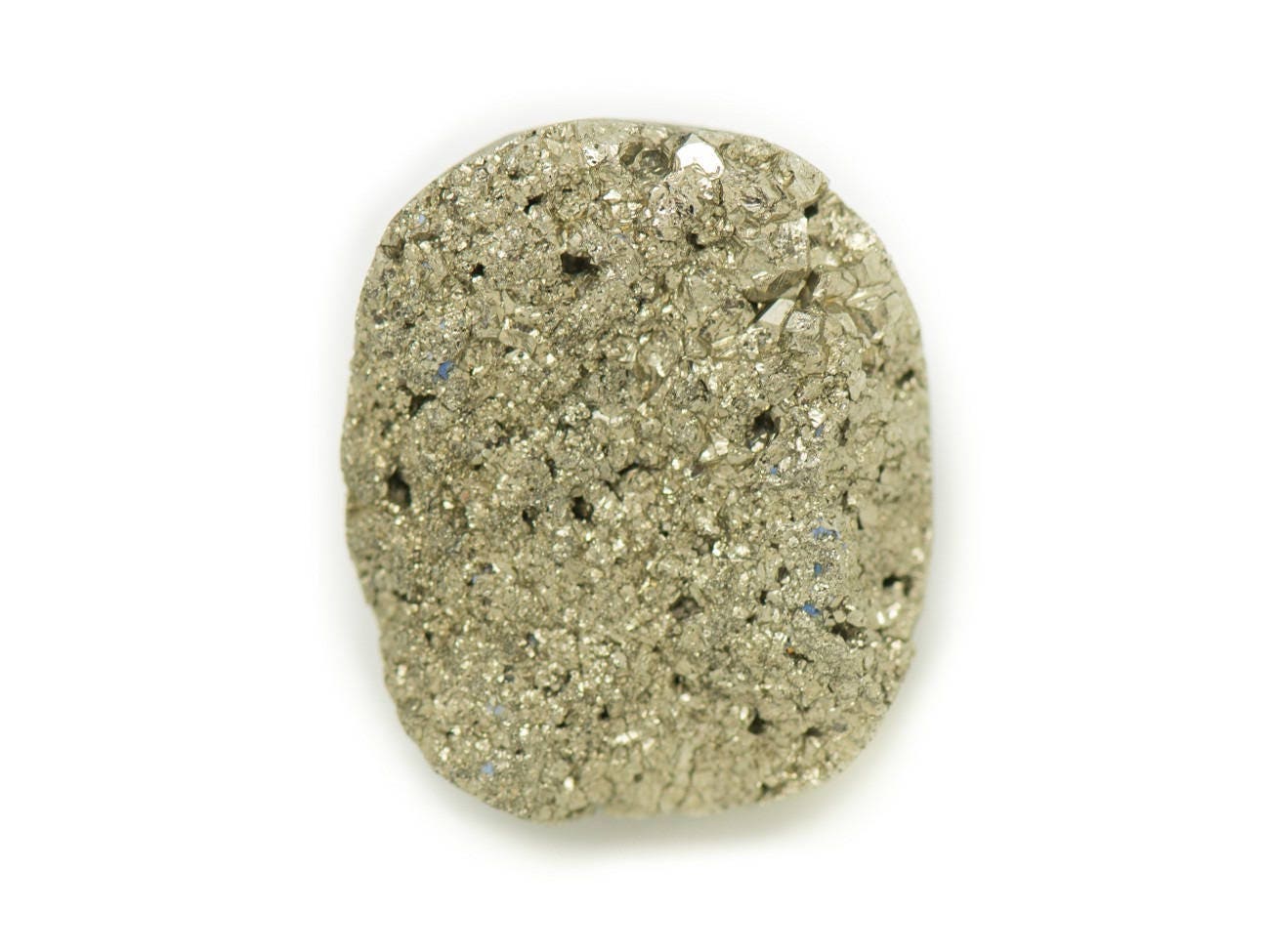 N10 - Cabochon De Pierre - Pyrite Dorée Brut 22x18mm - 8741140018402