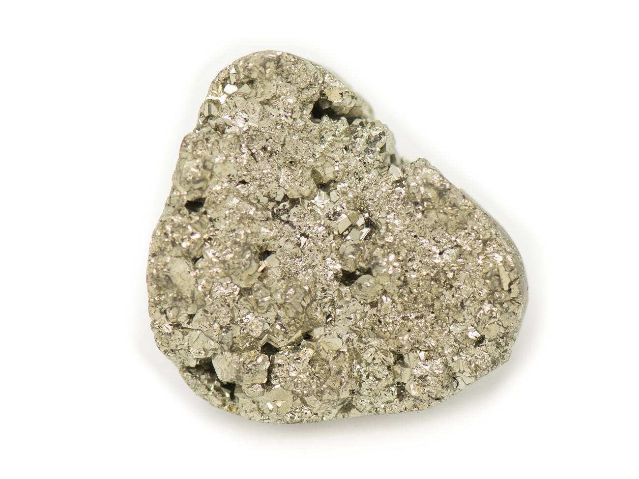 N12 - Cabochon De Pierre - Pyrite Dorée Brut 21x19mm - 8741140018426