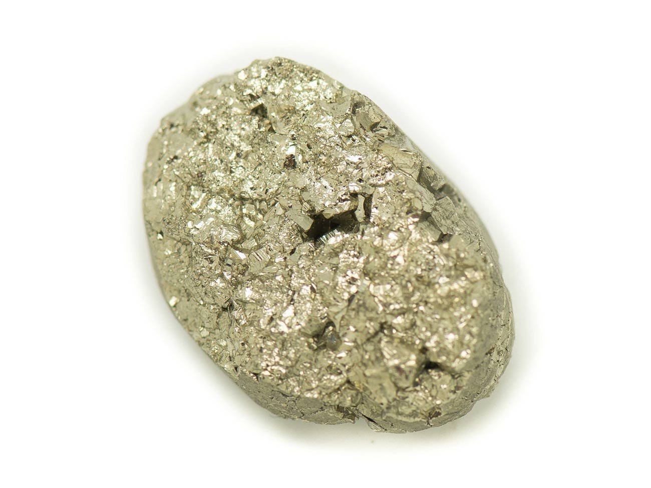 N14 - Cabochon De Pierre - Pyrite Dorée Brut 23x16mm - 8741140018440