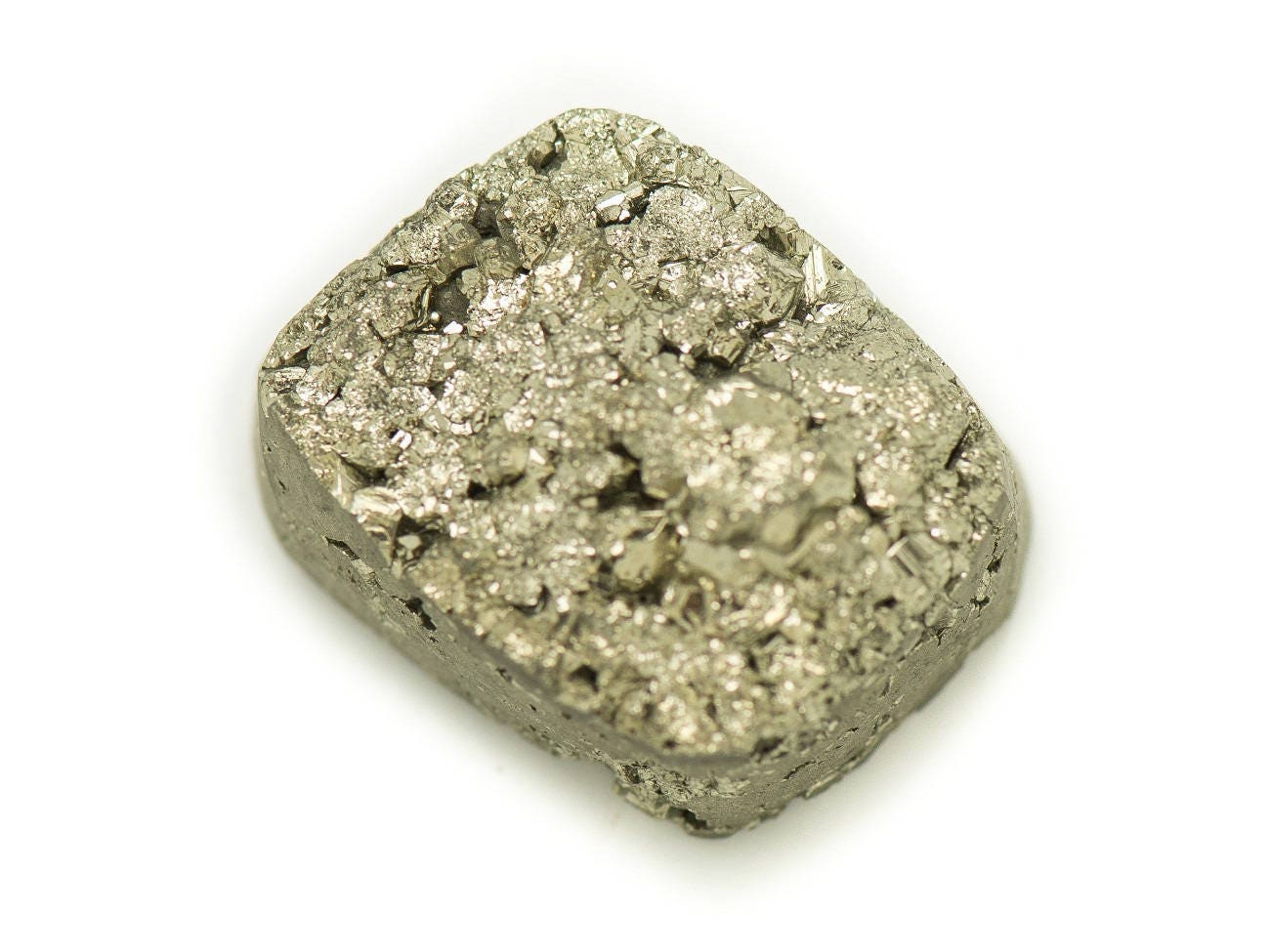 N15 - Cabochon De Pierre - Pyrite Dorée Brut 20x16mm - 8741140018457