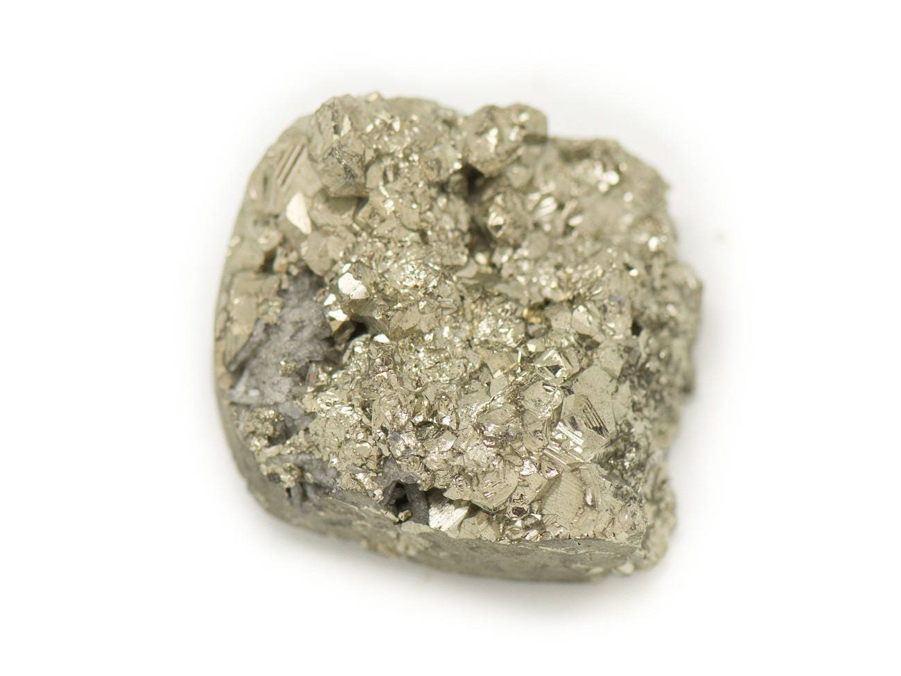 N16 - Cabochon De Pierre - Pyrite Dorée Brut 22x18mm - 8741140018464