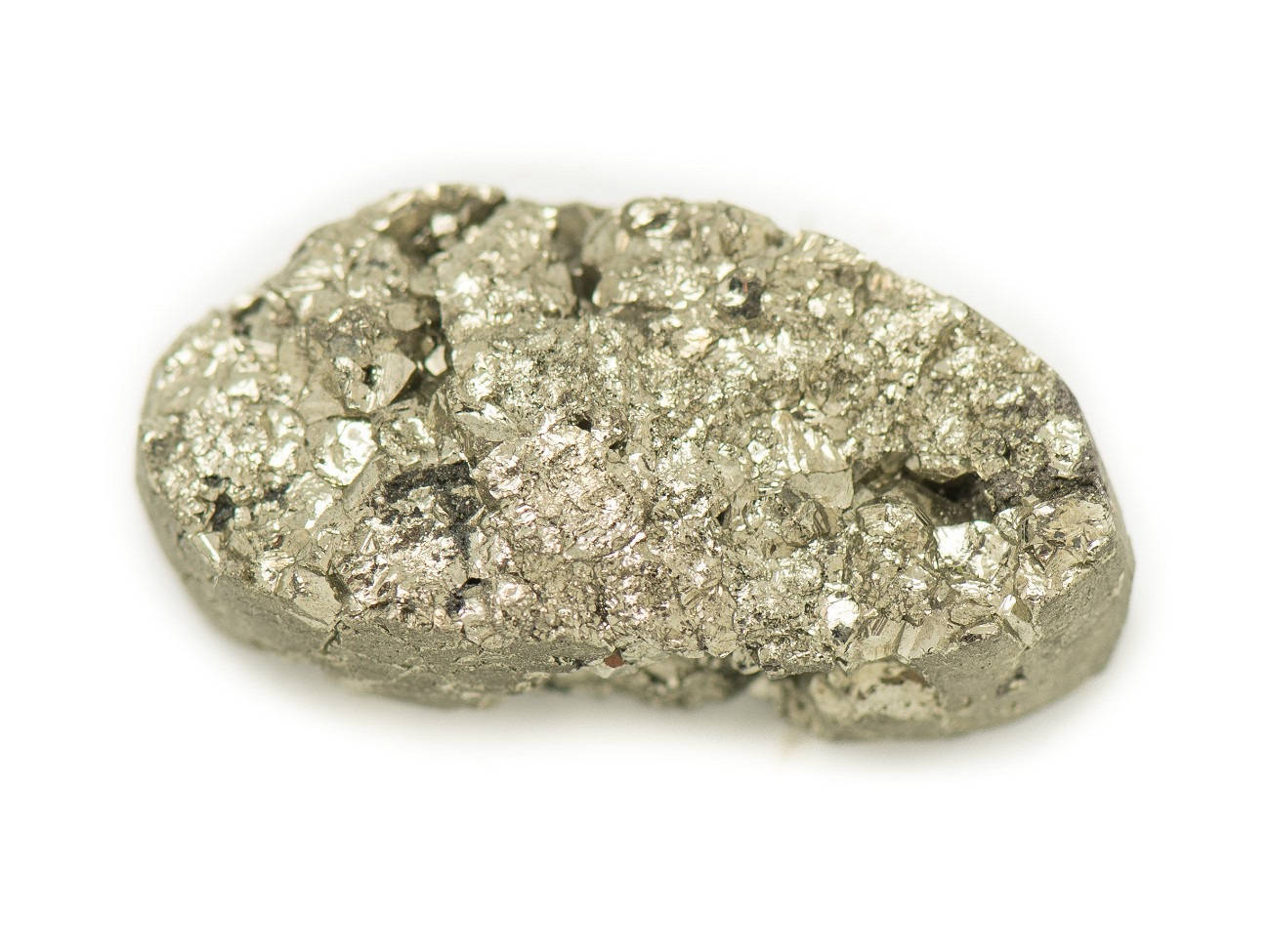 N17 - Cabochon De Pierre - Pyrite Dorée Brut 28x14mm - 8741140018471