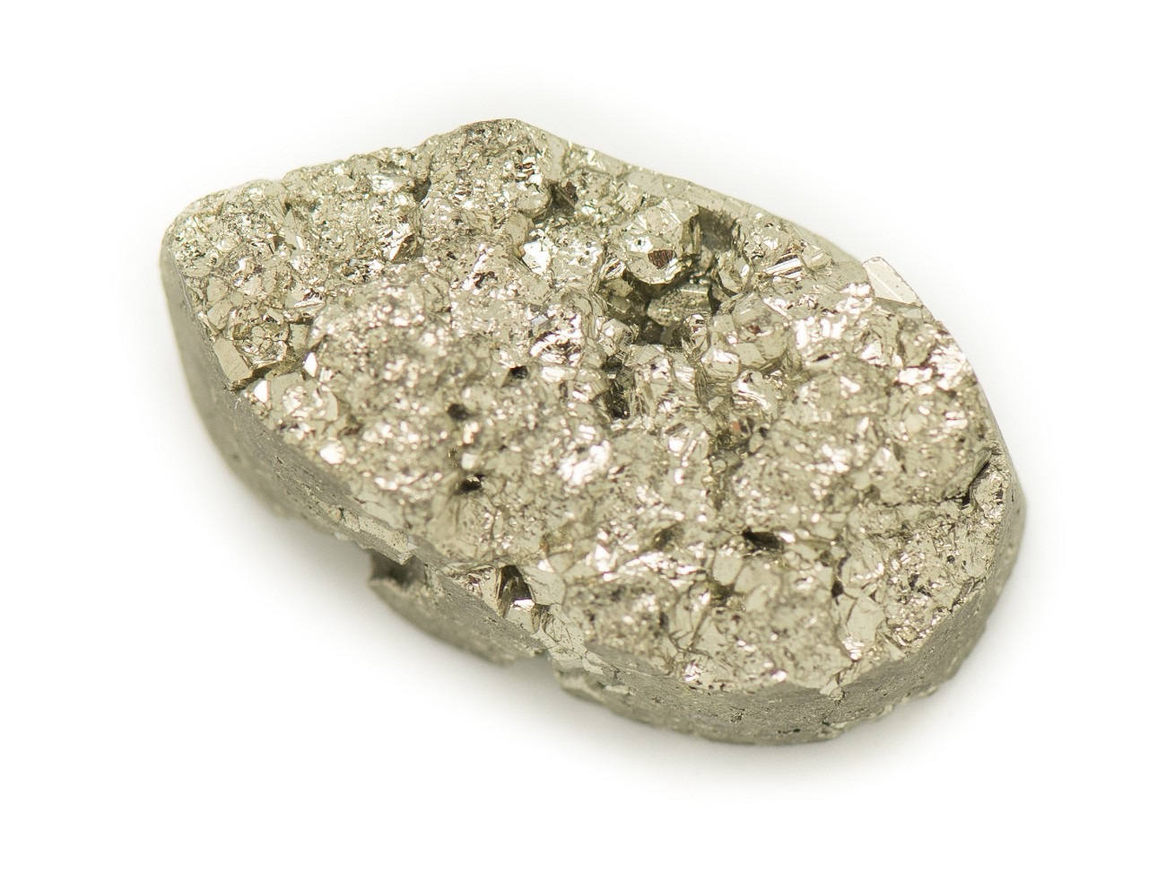 N18 - Cabochon De Pierre - Pyrite Dorée Brut 24x13mm - 8741140018488