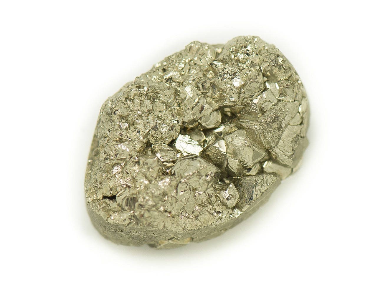 N20 - Cabochon De Pierre - Pyrite Dorée Brut 23x16mm - 8741140018501