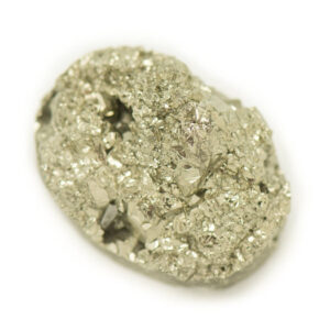N24 - Cabochon de Pierre - Pyrite dorée brut 22x15mm - 8741140018549