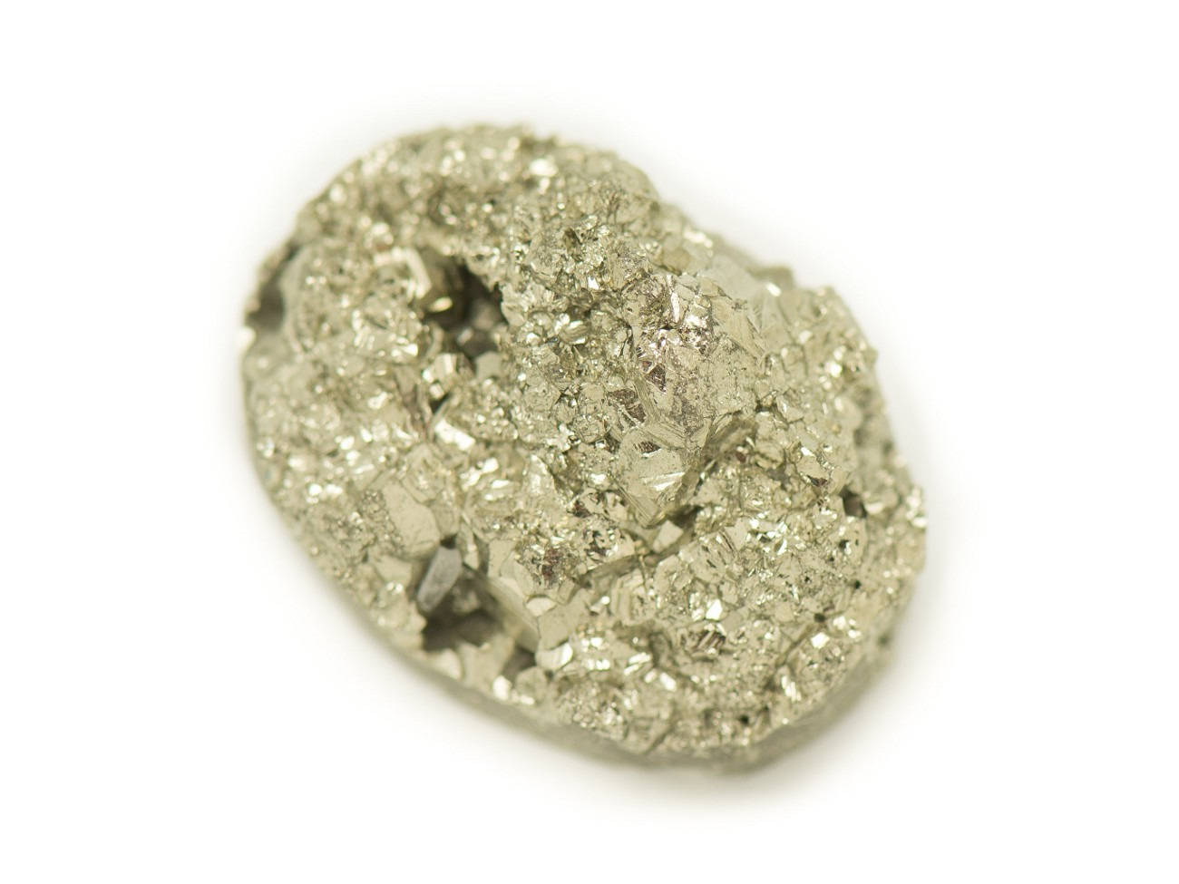 N24 - Cabochon De Pierre - Pyrite Dorée Brut 22x15mm - 8741140018549