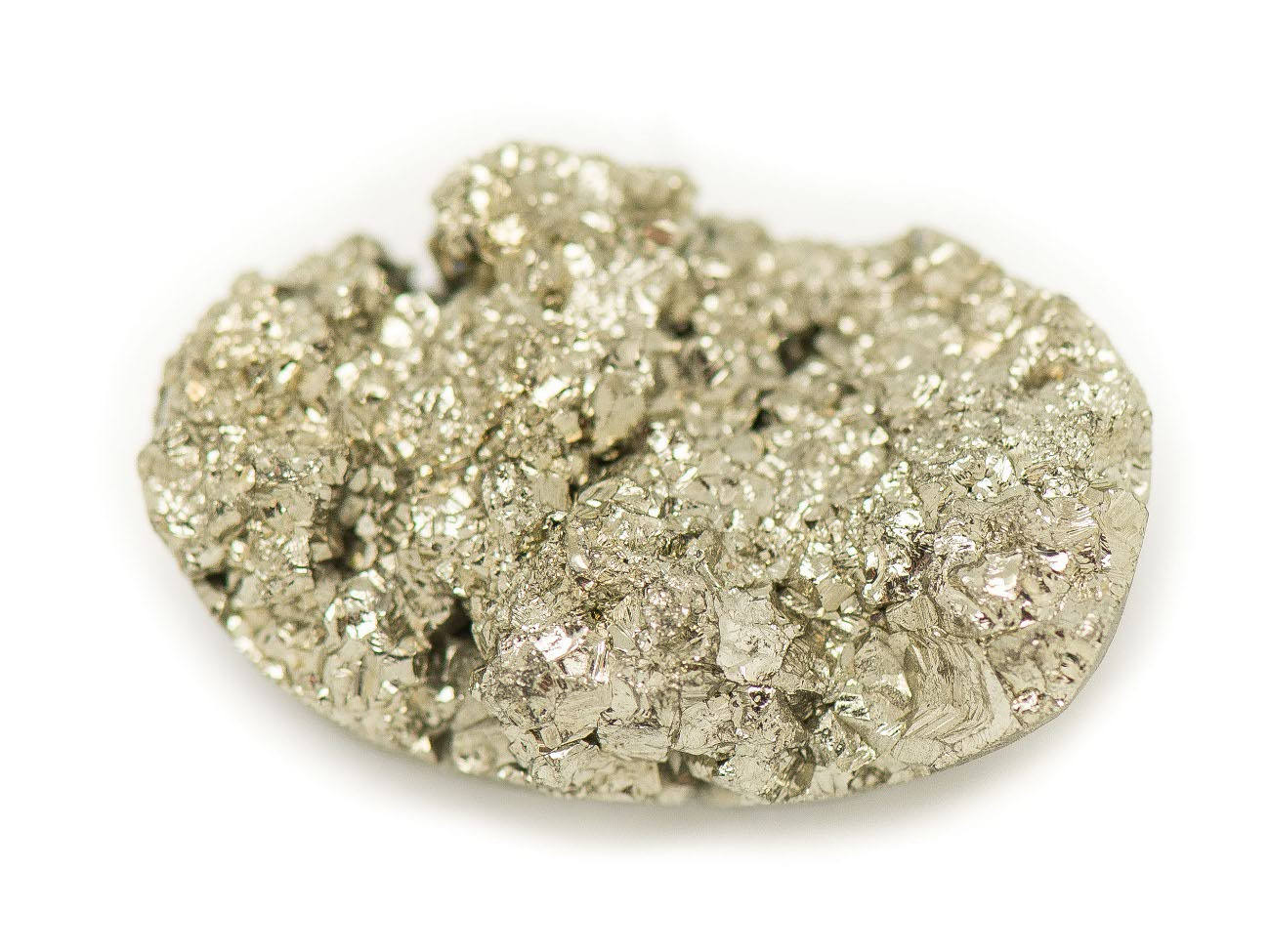 N28 - Cabochon De Pierre - Pyrite Dorée Brut 25x15mm - 8741140018587