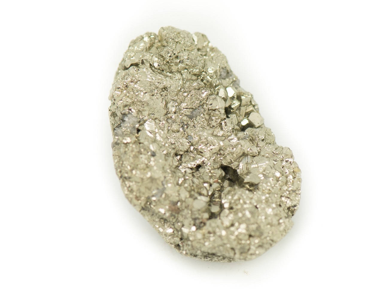 N3 - Cabochon De Pierre - Pyrite Dorée Brut 31x19mm - 8741140018334