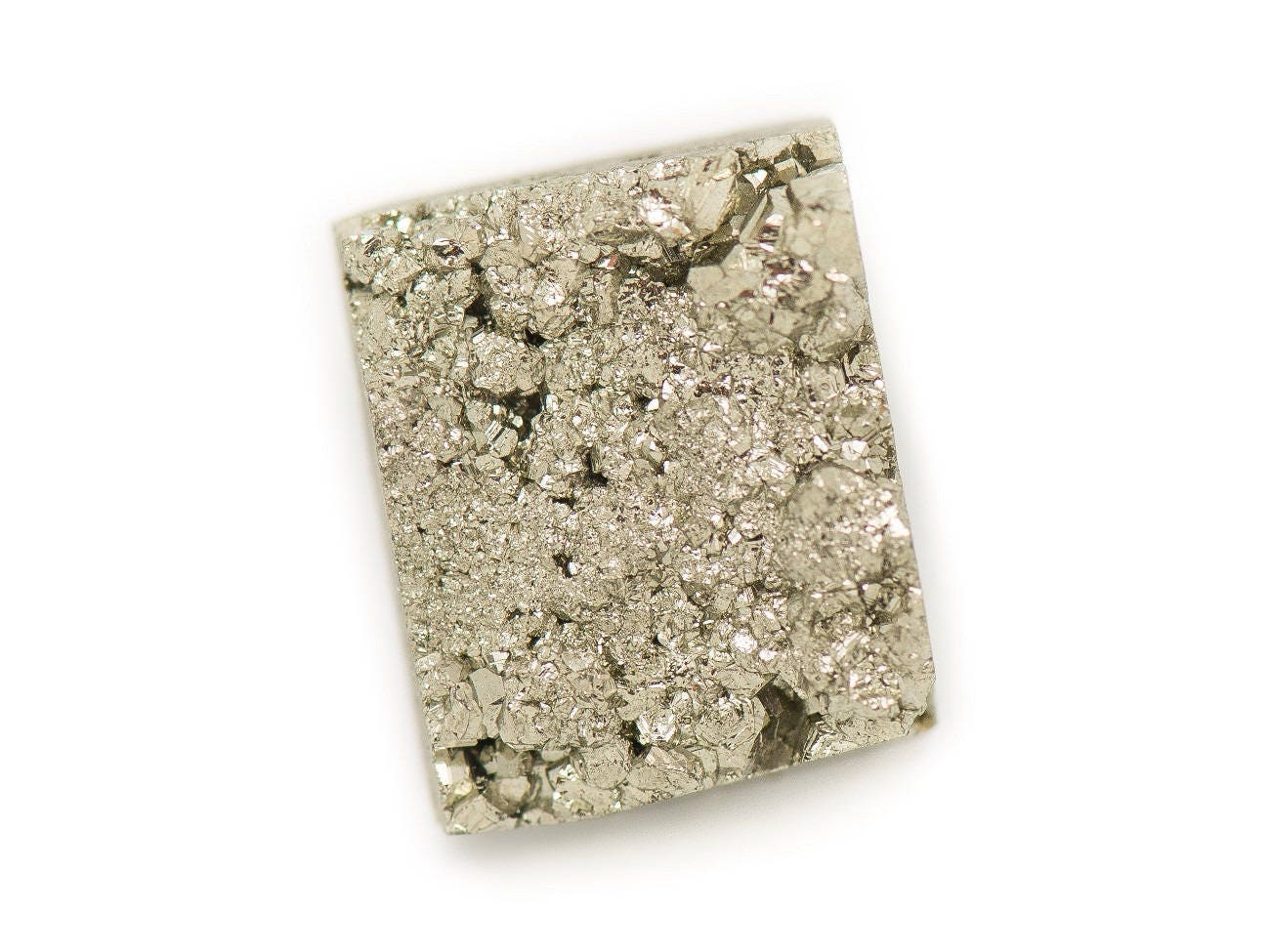 N30 - Cabochon De Pierre - Pyrite Dorée Brut 16x13mm - 8741140018600