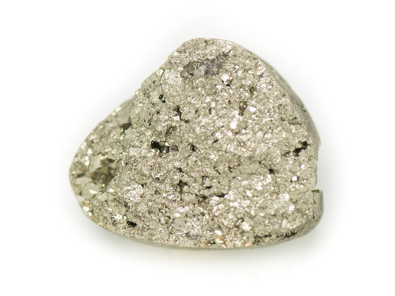 N4 - Cabochon De Pierre - Pyrite Dorée Brut 25x20mm - 8741140018341