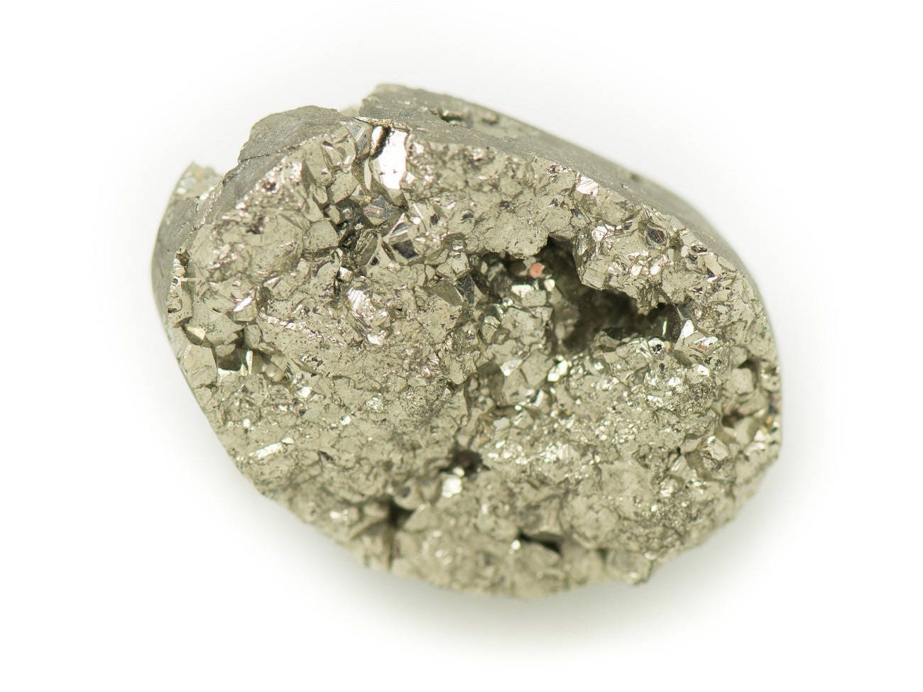 N5 - Cabochon De Pierre - Pyrite Dorée Brut 26x19mm - 8741140018358