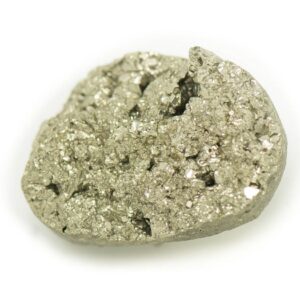N8 - Cabochon de Pierre - Pyrite dorée brut 25x18mm - 8741140018389