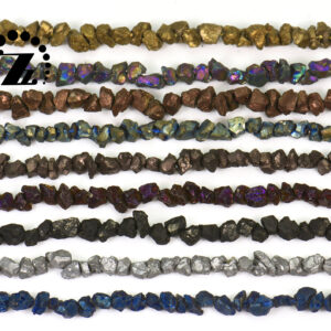 Titanium Iron Pyrite Raw Rough Nugget Beads,Cut Nugget,Nugget Bead,Rough beads,Iron pyrite,gemstone,diy bead,5-6mm,15" full strand