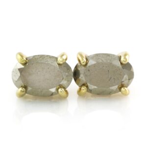 Oval Gemstone Earrings 18k · Natural Raw Pyrite Earrings · 14k Solid Gold Stud Earrings · Pyrite Stud Earrings For Women Oval Gemstone Earrings 18k · Natural Raw Pyrite Earrings · 14k Solid Gold Stud Earrings · Pyrite Stud Earrings For Women