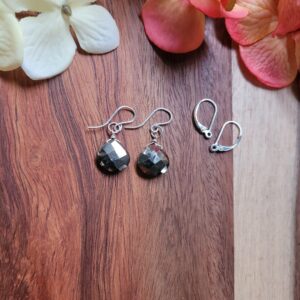 Shimmering pyrite earrings Shimmering pyrite earrings