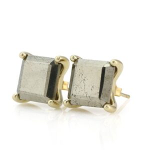Square Pyrite Stud Earrings · Raw Princess Cut Stone Earrings · 18k Gold Pyrite Stud Earrings · 18k Gold Raw Earrings For Women Square Pyrite Stud Earrings · Raw Princess Cut Stone Earrings · 18k Gold Pyrite Stud Earrings · 18k Gold Raw Earrings For Women