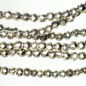 2mm Palazzo Iron Pyrite Gemstone Grade Aa Faceted Round 2mm Loose Beads 16 Inch Full Strand Lot 1,2,6,12 And 20 (90114687-107 - 147)