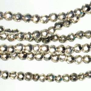 2mm Palazzo Iron Pyrite Gemstone Grade Aa Faceted Round 2mm Loose Beads 16 Inch Full Strand (90114687-147)