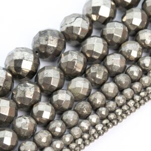 Copper Pyrite Beads Genuine Natural Grade Aaa Gemstone Faceted Round Loose Beads 2mm 4mm 6mm 8mm 10mm Bulk Lot Options