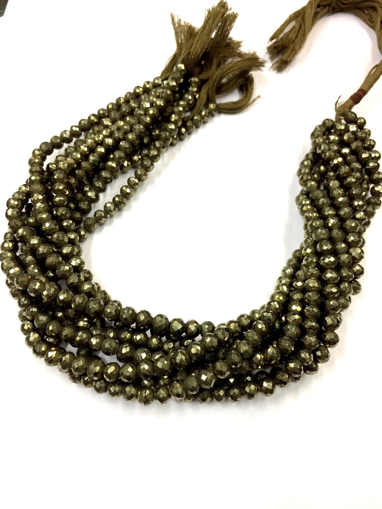 Natural Faceted Pyrite Round Beads 6mm Gemstone Beads 14" Strand Wholesale Price Natural Faceted Pyrite Round Beads 6mm Gemstone Beads 14" Strand Wholesale Price