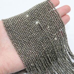 Natural Pyrite Faceted Round Beads,bright Pyrite Faceted Beads,2mm/3mm/4mm Faceted Beads,good Quality Pyrite Gemstone Wholesale Beads. Natural Pyrite Faceted Round Beads,bright Pyrite Faceted Beads,2mm/3mm/4mm Faceted Beads,good Quality Pyrite Gemstone Wholesale Beads.