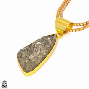 Pyrite 24k Gold Necklace Pyrite 24k Gold Necklace