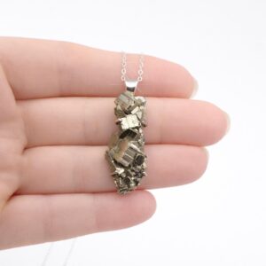Gold Rush - Pyrite Chunk Sterling Silver Necklace Gold Rush - Pyrite Chunk Sterling Silver Necklace