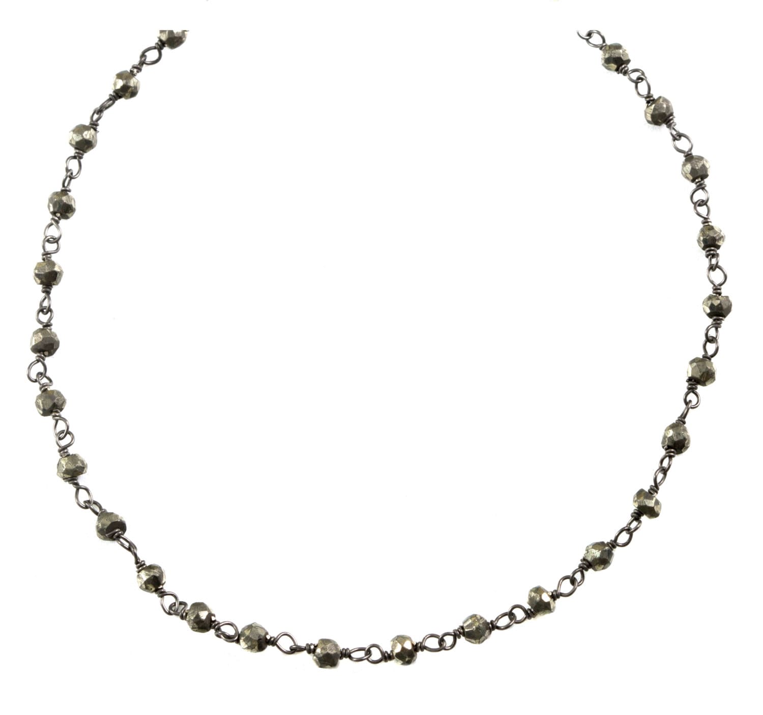 Iron Pyrite Necklace Chain Link Beaded Oxidized Black Silver Plate Faceted Or Sterling Silver 18 20 Inches Natural Bronze Simple Dainty Iron Pyrite Necklace Chain Link Beaded Oxidized Black Silver Plate Faceted Or Sterling Silver 18 20 Inches Natural Bronze Simple Dainty