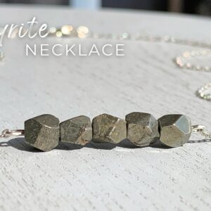 Natural Pyrite Crystal Necklace Silver Or Gold Rock Necklace, Rough Stone Necklace, Manifestation Gift For Mom, Girlfriend, Wife, Daughter Natural Pyrite Crystal Necklace Silver Or Gold Rock Necklace, Rough Stone Necklace, Manifestation Gift For Mom, Girlfriend, Wife, Daughter