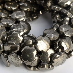 10x12mm Copper Pyrite Beads Cross Flower Grade Aaa Genuine Natural Gemstone Half Strand Loose Beads 7.5" Bulk Lot 1,3,5,10,50 (104782h-1303)