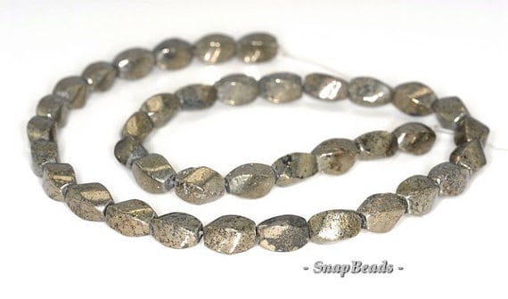 10x6mm Iron Pyrite Gemstone Twisted Barrel Drum 10x6mm Loose Beads 15.5 Inch Full Strand Lot 1,2,6,12 And 20 (90144965-405) 10x6mm Iron Pyrite Gemstone Twisted Barrel Drum 10x6mm Loose Beads 15.5 Inch Full Strand Lot 1,2,6,12 And 20 (90144965-405)