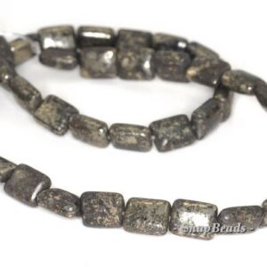 10x8mm Iron Pyrite Intrusion Gemstone Black Gold Rectangle Loose Beads 15.5 inch Full Strand (90144899-415) 10x8mm Iron Pyrite Intrusion Gemstone Black Gold Rectangle Loose Beads 15.5 inch Full Strand (90144899-415)