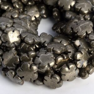 11x11mm Copper Pyrite Beads Flower Grade Aaa Genuine Natural Gemstone Half Strand Loose Beads 7.5" Bulk Lot 1,3,5,10 And 50 (104779h-1304)